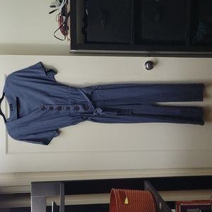 Blue jumpsuit